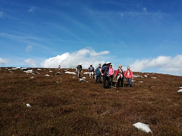 A group of hikers taking part in our Mountain Skills course 